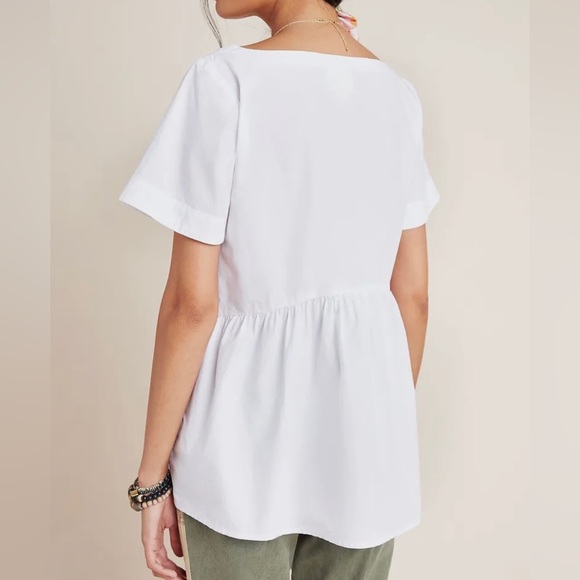 Maeve by Anthropologie Size Small Top White - Picture 2 of 9